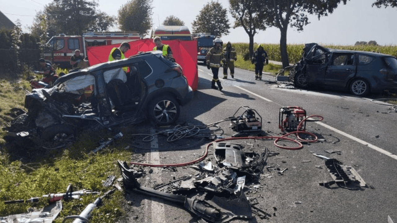 Wypadek w Pluskowęsach