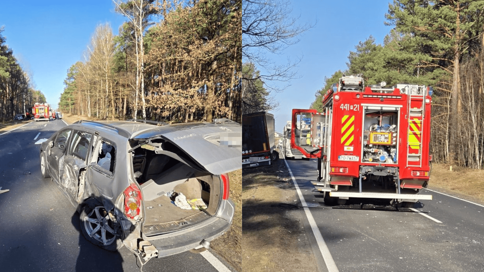 Było tuż po 9:00. Tragiczny wypadek na polskiej trasie, nie żyje jedna osoba, dwie są ranne