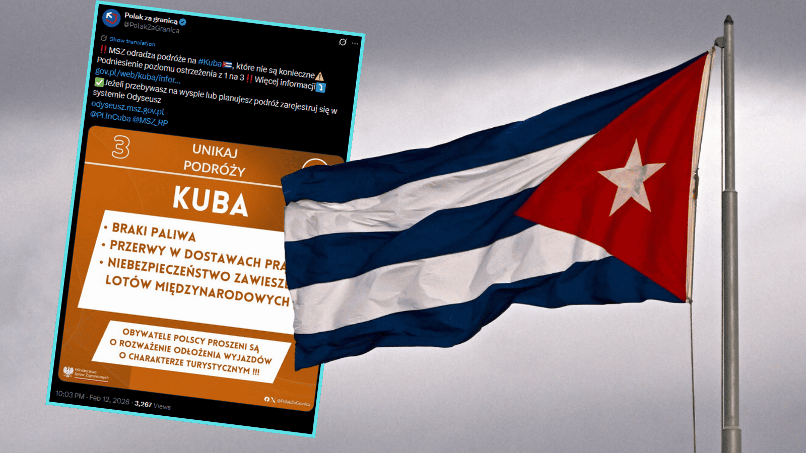 Kryzys na Kubie uderza w turystów. MSZ ostrzega przed wyjazdami na wyspę