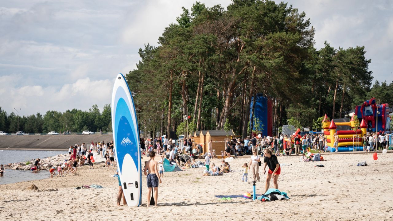 Zalew Sulejowski, plaża Smardzewice