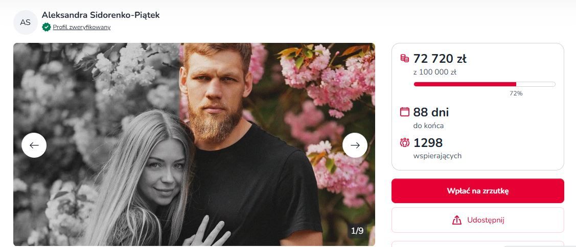 Nie żyje żona Mistrza Polski. Niesamowite, co dzieje się na zbiórce