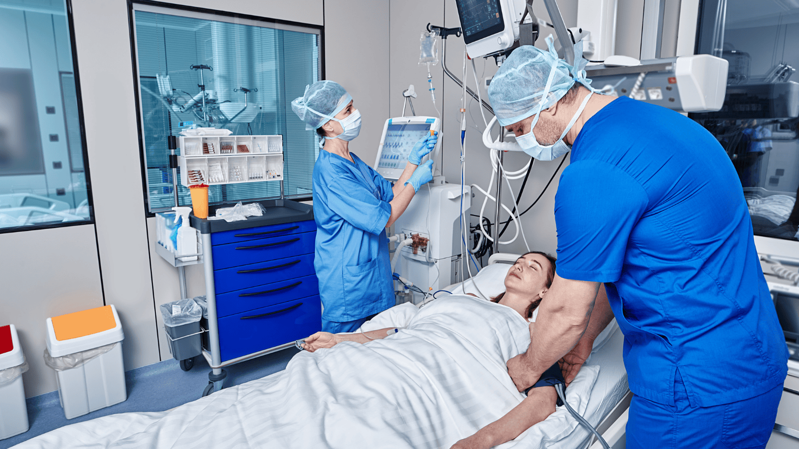 pacjentka na OIOM-ie