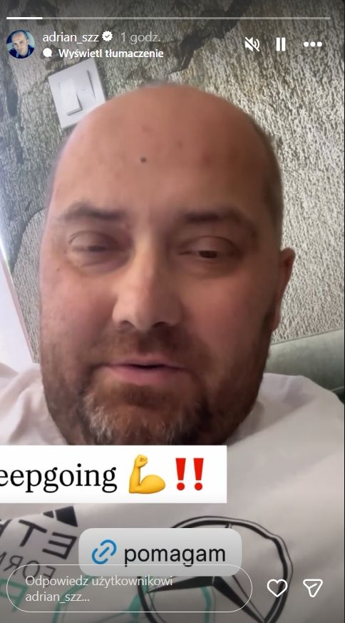 Walczący z glejakiem Adrian ze "ŚOPW" pokazał się pierwszy raz od marca. "Nastąpiła wznowa"