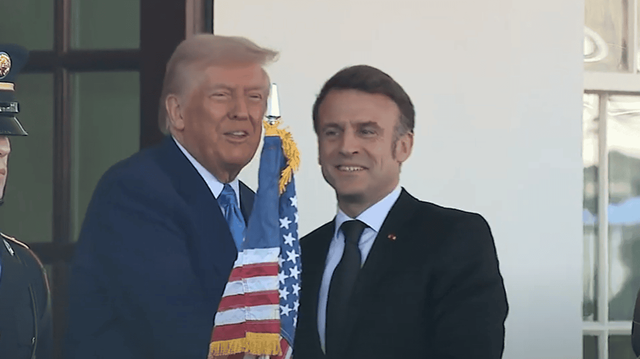 Donald Trump i Emmanuel Macron