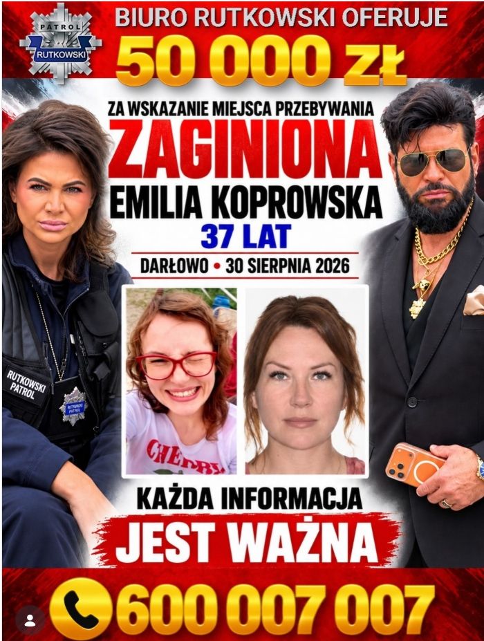 Rutkowski wydała apel do Polaków ws. zaginionej Emilii. Potrzebna jest pomoc