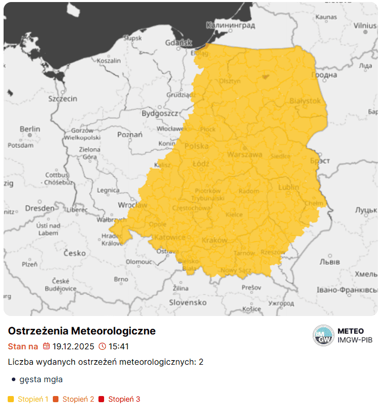 Większość Polski na żółto. IMGW wydał ostrzeżenia, Polacy powinni przygotować się na utrudnienia