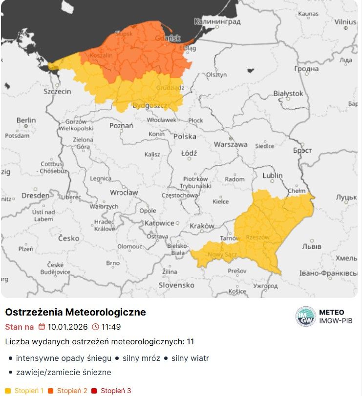 IMGW wydało prognozy. W tej części Polski spadnie jeszcze nawet 50 cm śniegu, są nowe ostrzeżenia
