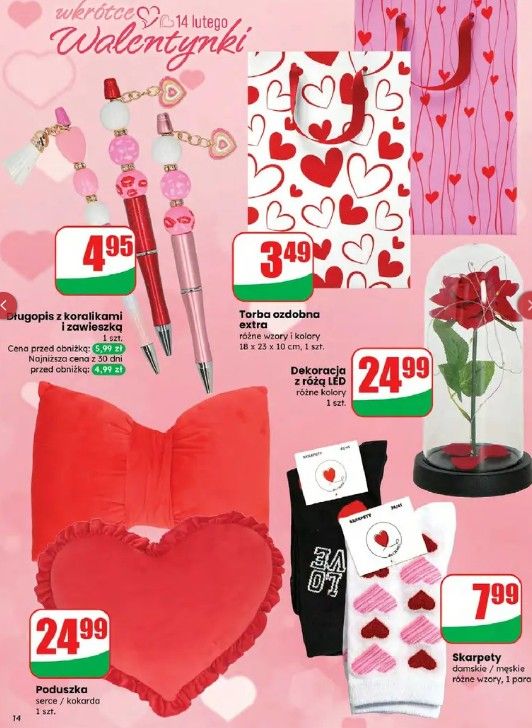 Dino gotowe na Walentynki. Klienci muszą się spieszyć, czas tylko do wtorku