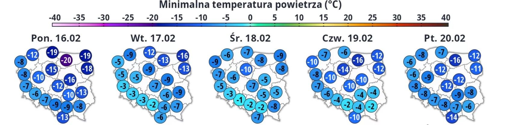 IMGW ostrzega: do Polski wraca siarczysty mróz. Tutaj temperatura spadnie poniżej -20 st. C