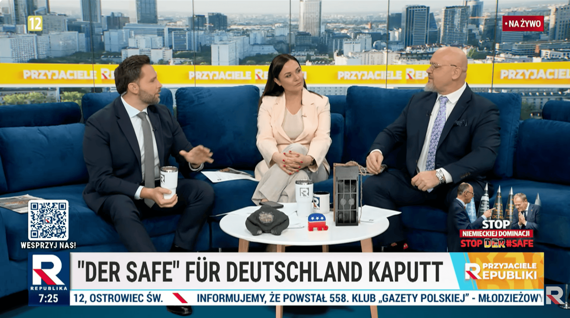 "Der Safe" kaputt. 9 najbardziej kuriozalnych pasków TV Republiki o wecie prezydenta