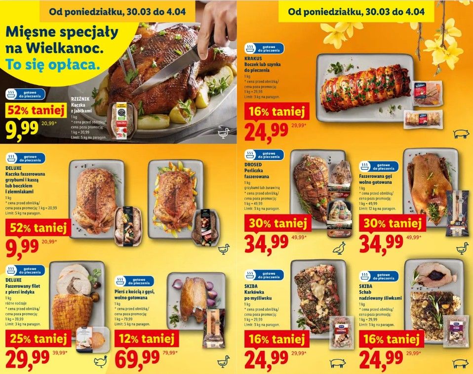 Zatrzęsienie promocji w Lidlu. Oferty "2+1 za grosz" w Wielką Sobotę to dopiero początek