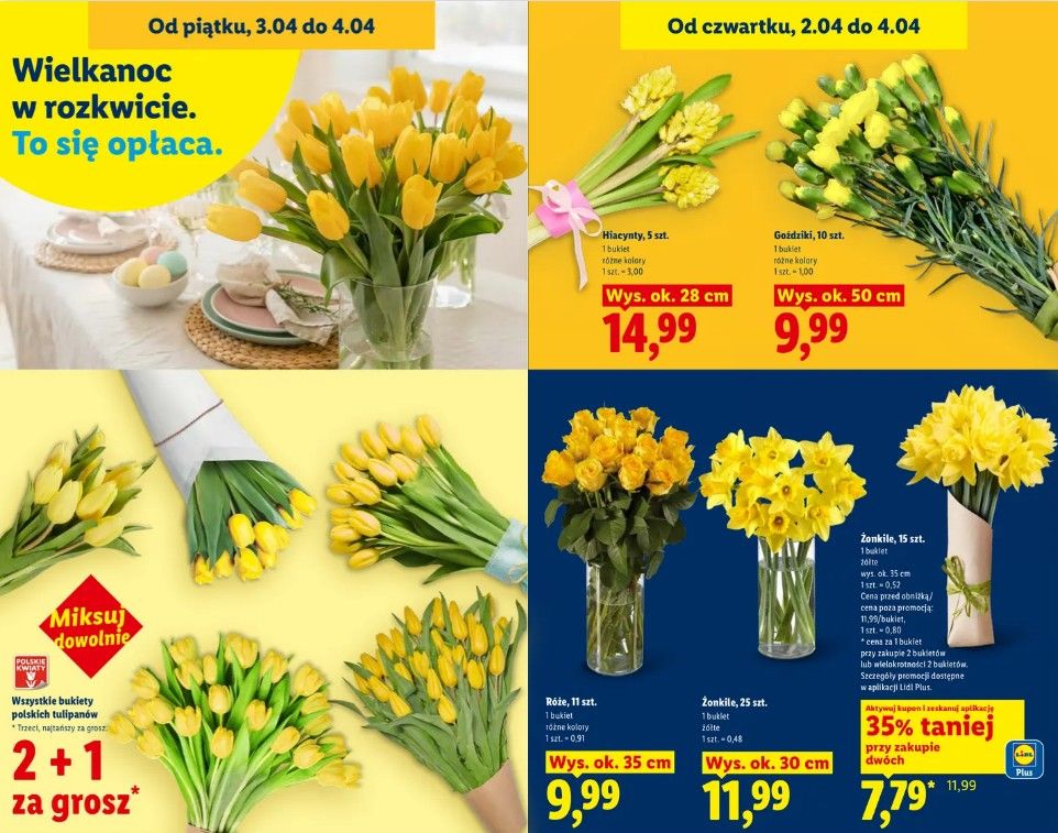 Zatrzęsienie promocji w Lidlu. Oferty "2+1 za grosz" w Wielką Sobotę to dopiero początek