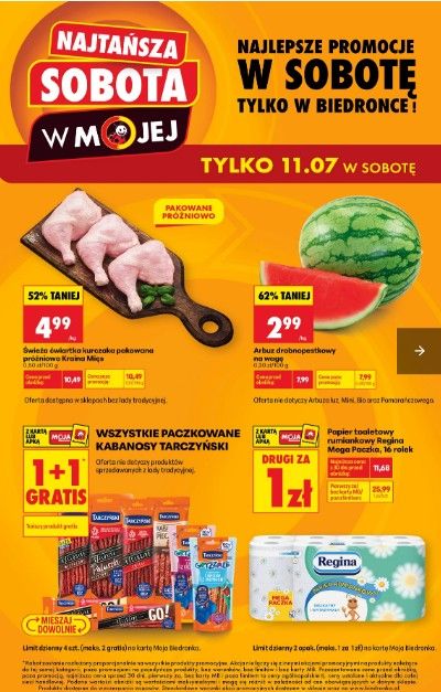 Biedronka ma coś specjalnego. Tylko w sobotę 11 lipca obniżki do 69 procent