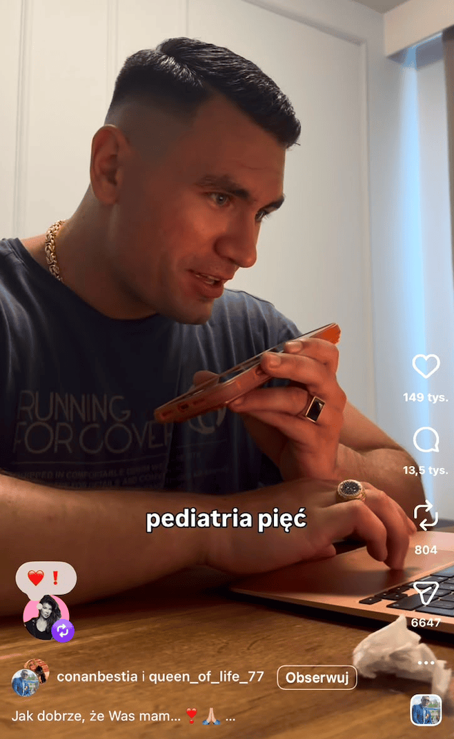 Górniak usłyszała, co Conan mówi do Dagmary. Jako matka nie mogła tego przemilczeć