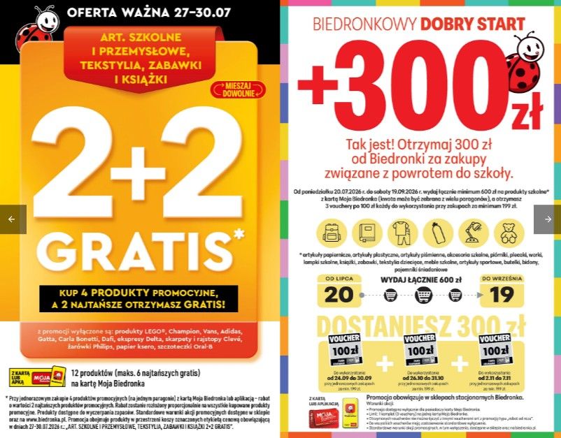 Nowa oferta w Biedronce od poniedziałku. Na półkach pojawią się szkolne hity w niskich cenach