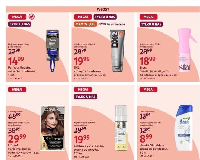 Rossmann szaleje od czwartku. Promocja 2+1 gratis, te kosmetyki do włosów znikają z półek