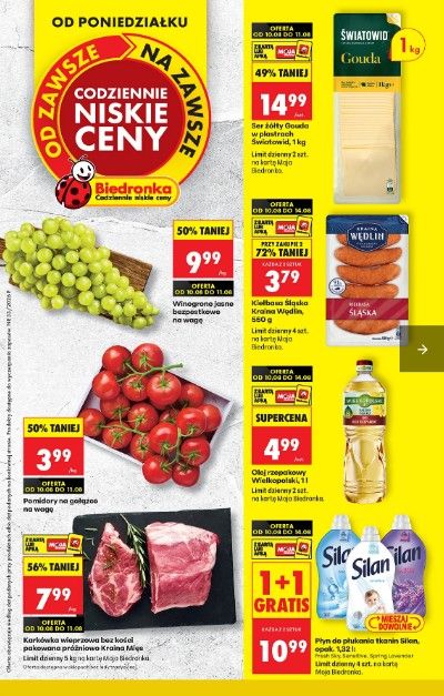Nowe promocje w Biedronce. Masło 2,49 zł za sztukę, na promocji hity na grilla i oferty 1+1