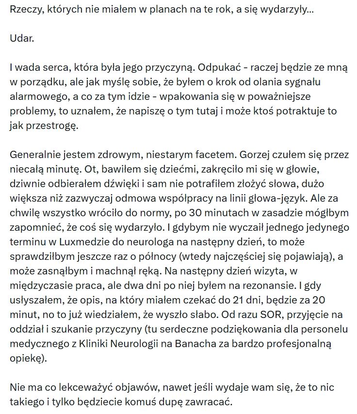 Znany polski dziennikarz doznał udaru. Trafił do szpitala, wiemy w jakim jest stanie