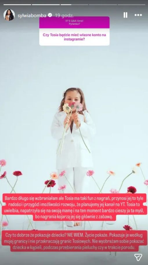 Sylwia Bomba ma plan na karierę 8-letniej córki. Kłopoty za 3,2,1...