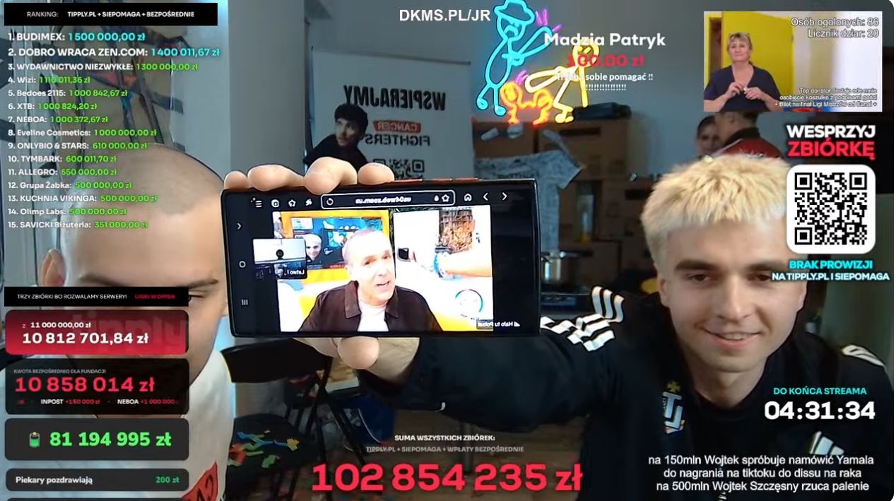 Kurzajewski ogolony na zero w trakcie programu na żywo. Wzruszona Cichopek nie mogła ukryć łez