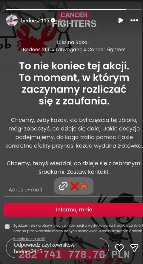 Nowe oświadczenie Łatwoganga i Bedoesa. "To nie koniec"