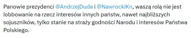 Tusk upomina Dudę i Nawrockiego. Pisze o godności