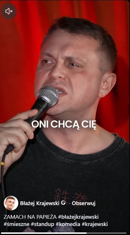 Bezwstydnie zakpił z papieża Polaka. "Żałosny jesteś" - piszą fani