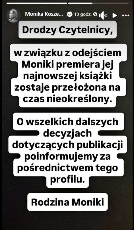 Nie żyje Monika Koszewska. Za chwilę premiera jej książki
