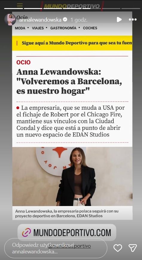 Ania Lewandowska nie milczała. "Planujemy wrócić do Barcelony"