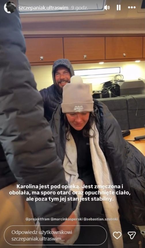 Prawie przepłynęła Bałtyk, teraz leży w szpitalu. W takim stanie jest Karolina Szczepaniak