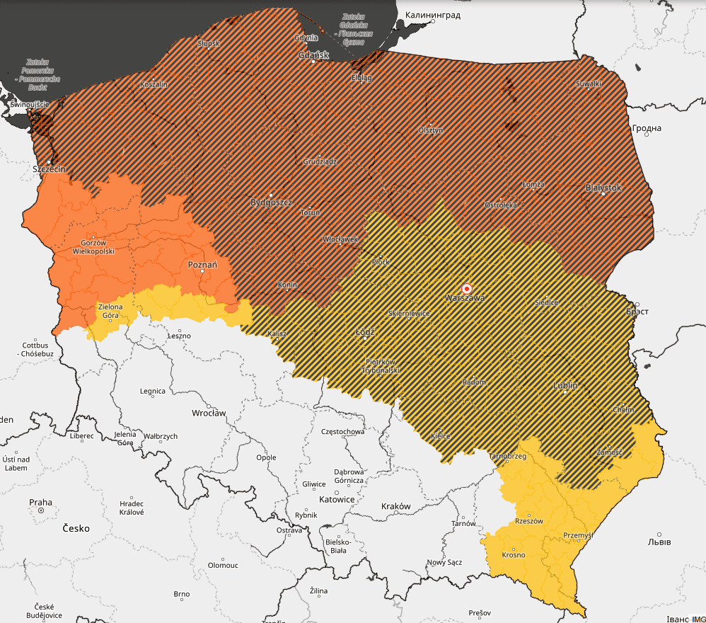 IMGW wydało alerty II. stopnia. Ogromny paraliż w prawie całej Polsce