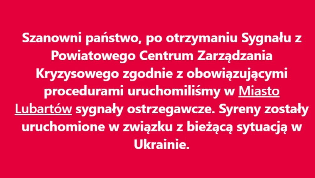 Była 6:00, kiedy w polskiej miejscowości zawyły syreny. Ogłoszono alarm