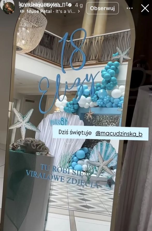 18. urodziny córki Macudzińskiej. Eliza dostała taki prezent, że szczęka opada