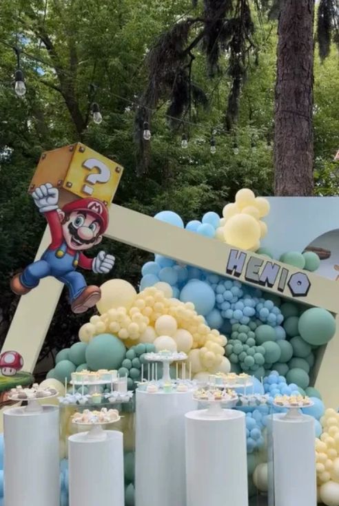 6. urodziny synka Rozenek na bogato! Gigantyczna konstrukcja w ogrodzie. Wszystko dla Henia