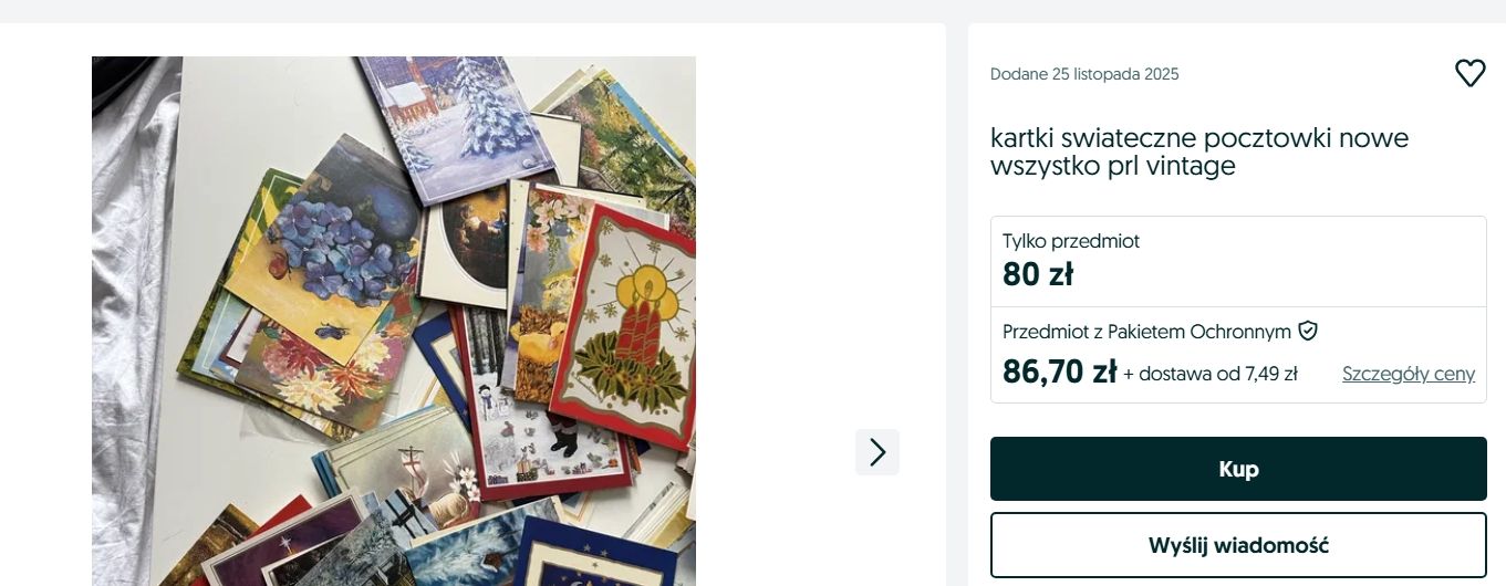 Kartki świąteczne z PRL-u warte majątek. Kolekcjonerzy płacą nawet 950 złotych