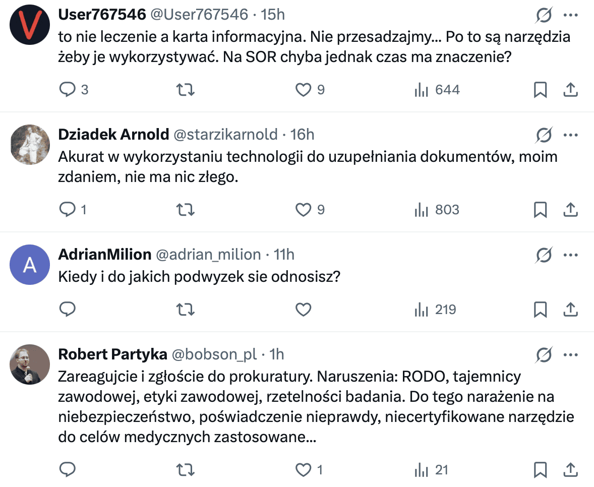 Burza po zdjęciu z bydgoskiego SOR-u. Pacjentów diagnozował chatGPT?