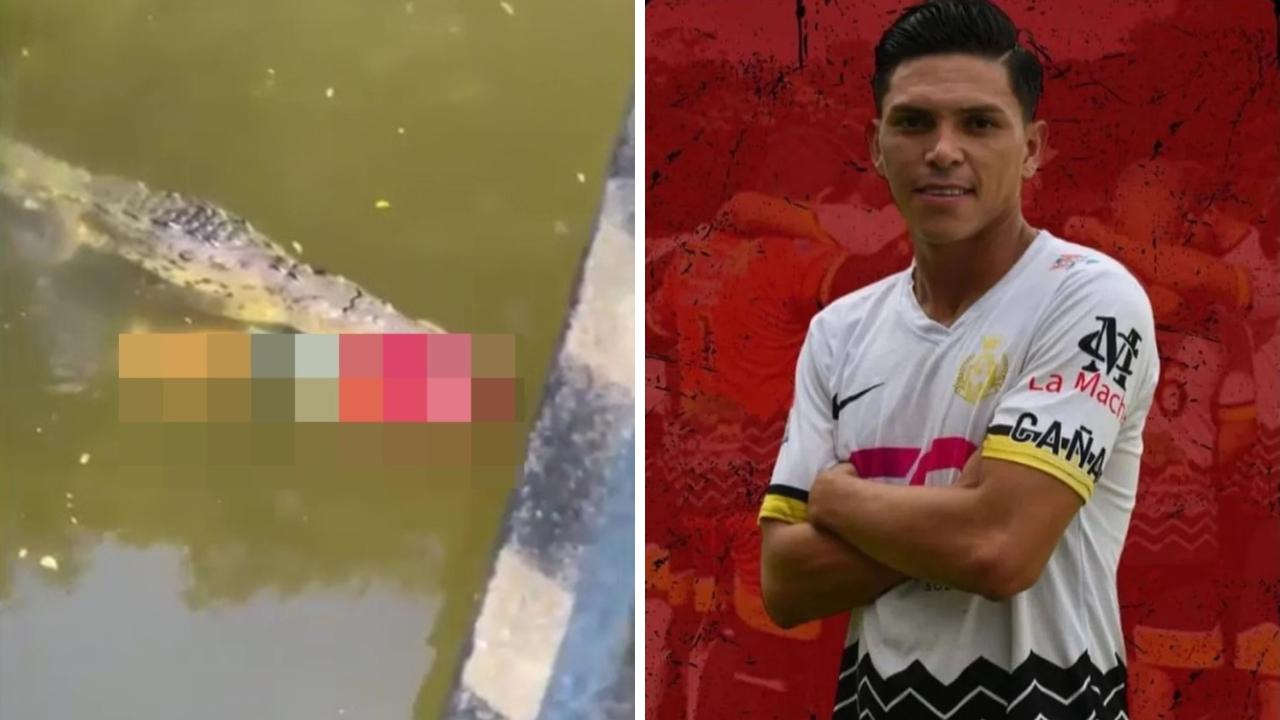 Kostarykański piłkarz pożarty przez krokodyla, fot. twitter.com/@Shellmill63 (zrzut ekranu)