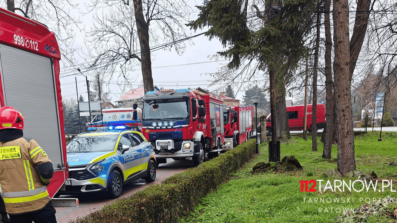 Akcja służb ratunkowych, fot. 112Tarnow.pl - Tarnowski Portal Ratowniczy/Facebook