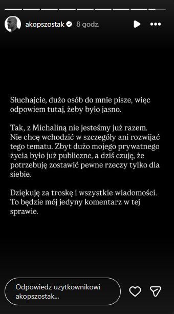 Rozstali się tuż przed ślubem. Cała Polska im kibicowała
