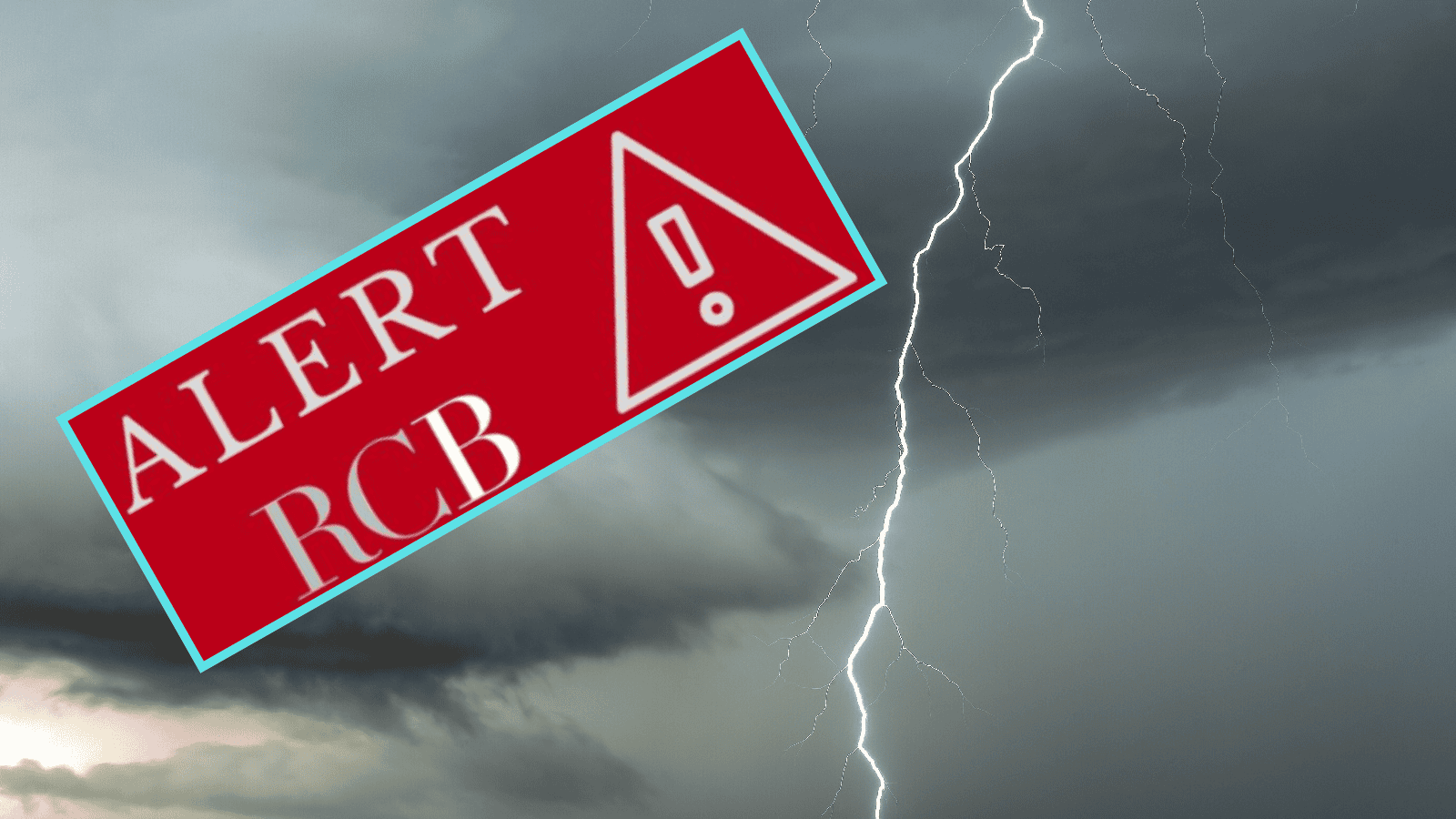 Alert RCB, IMGW, burze
