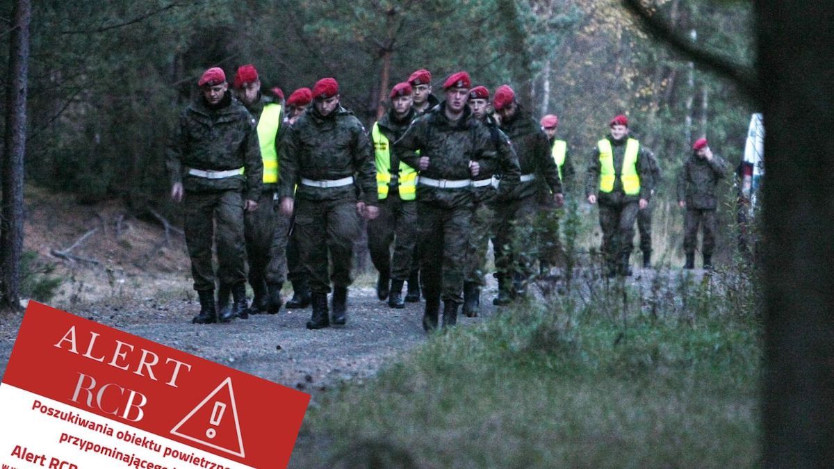 alert RCB żołnierze w lesie