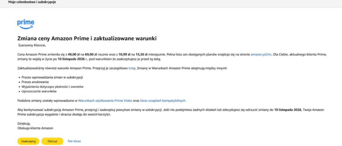 Rywal Netflixa podniósł ceny w Polsce. Abonament za filmy i seriale nagle wzrósł o 40%