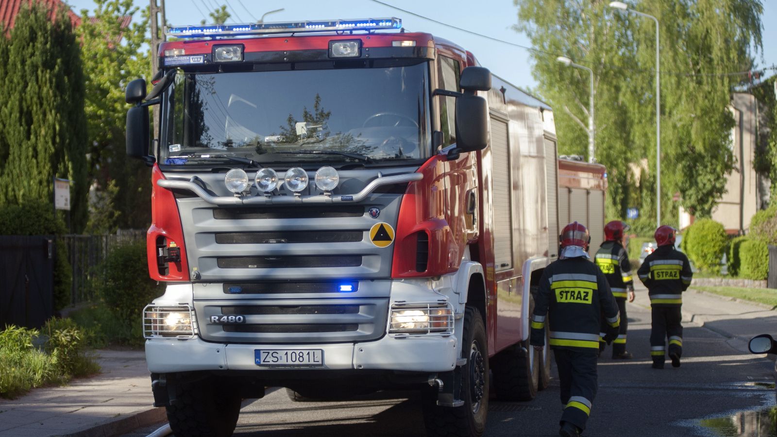 Pożar, ewakuacja, centrum handlowe