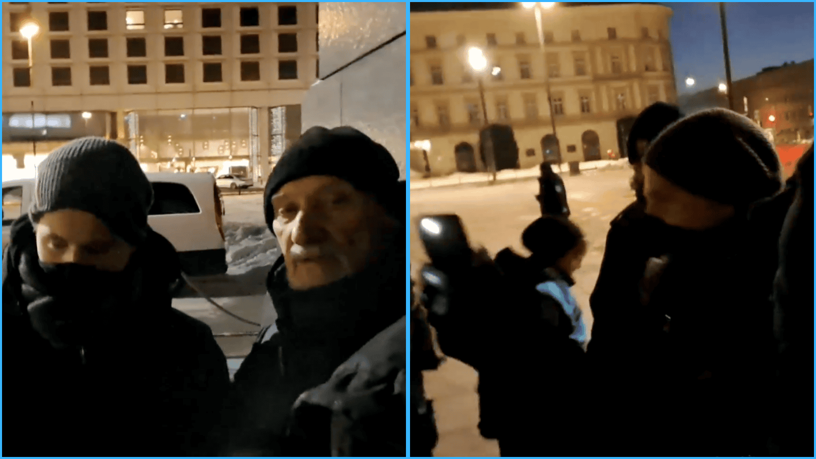 Macierewicz w środku nocy pojawił się przed pomnikiem Smoleńskim. Doszło do awantury