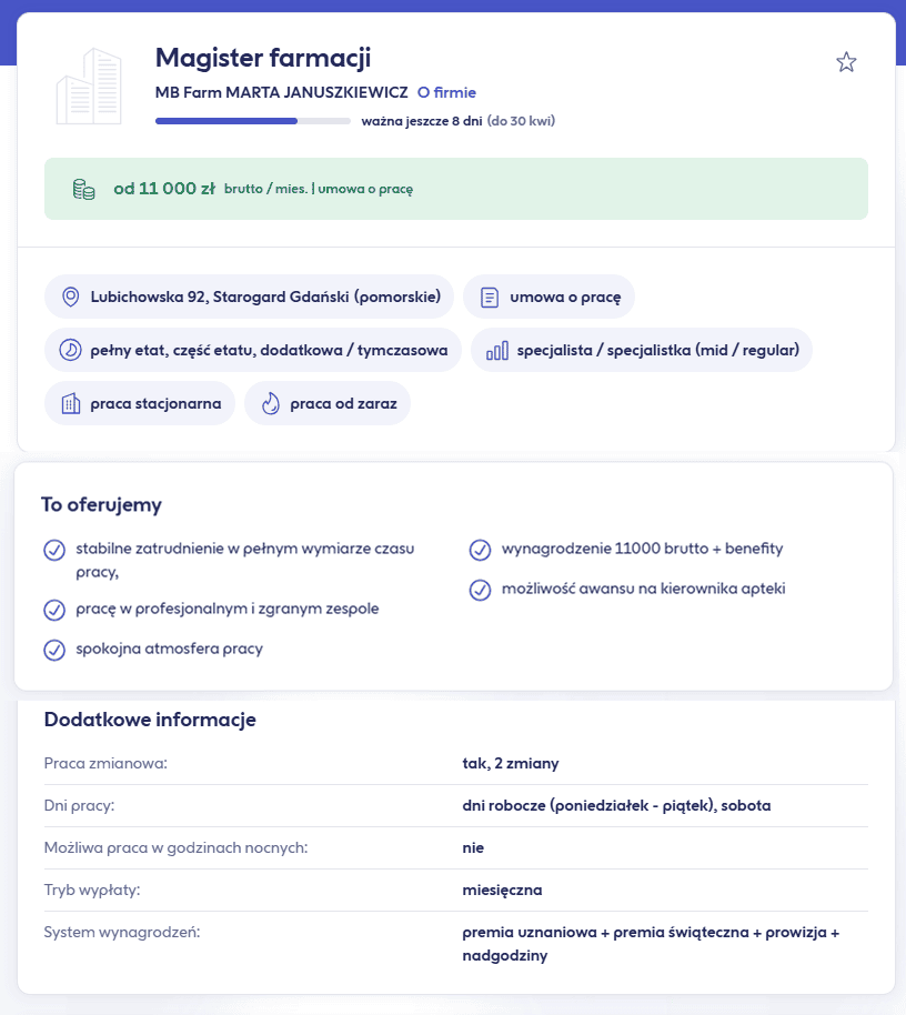 Farmaceuci mogą dostać nawet 9,5 tys. zł na rękę. Sprawdziliśmy oferty