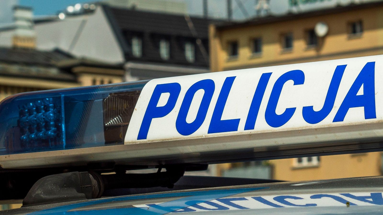 policja, wypadek, jezioro