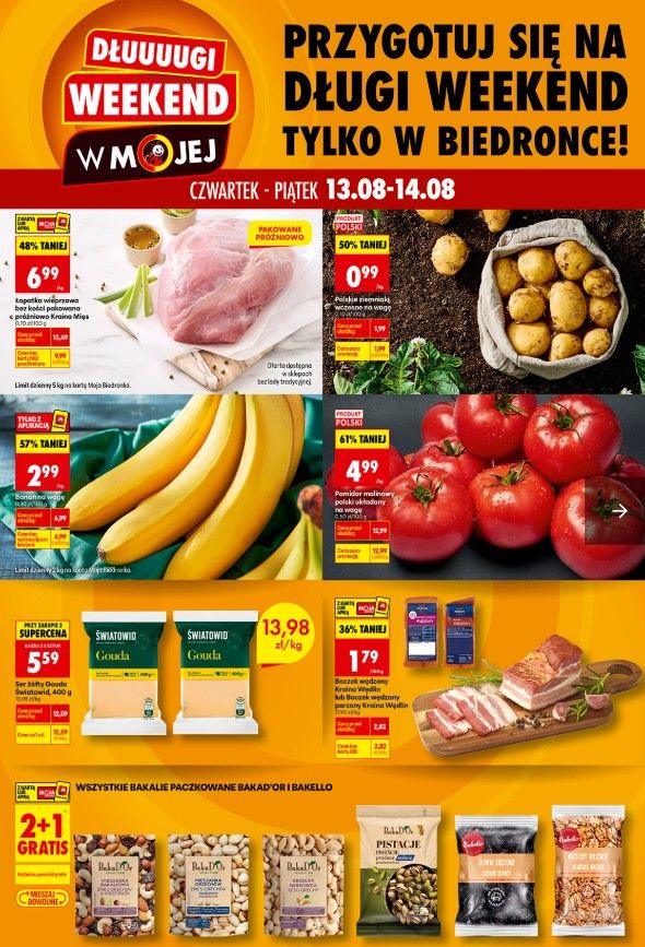 Zacznie się w długi weekend. Biedronka szykuje promocje 4+4 gratis i voucher 50 zł