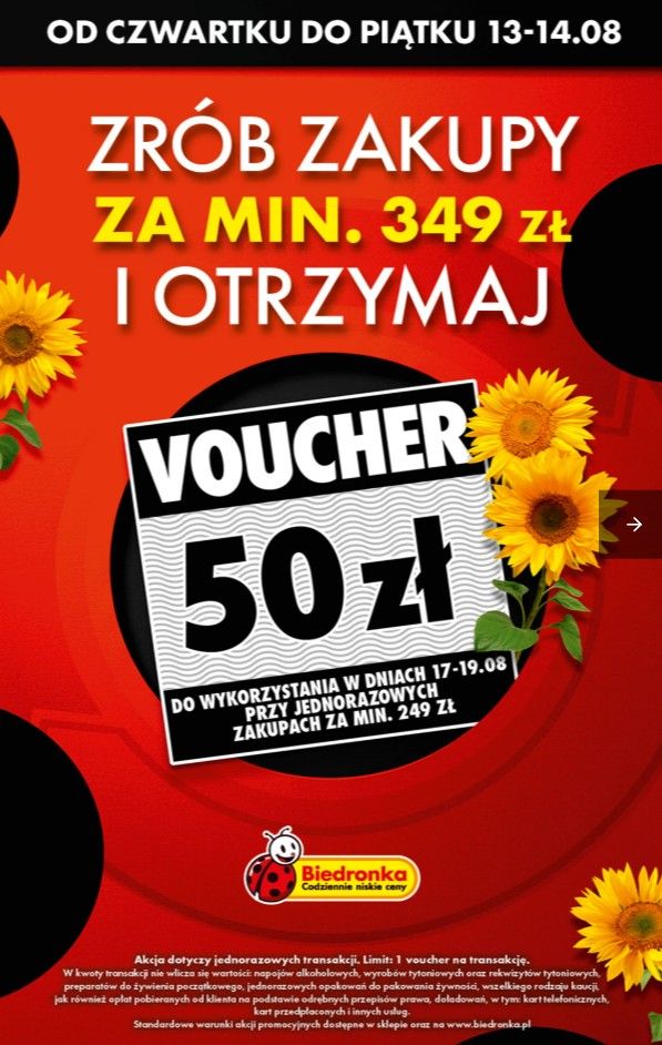Zacznie się w długi weekend. Biedronka szykuje promocje 4+4 gratis i voucher 50 zł