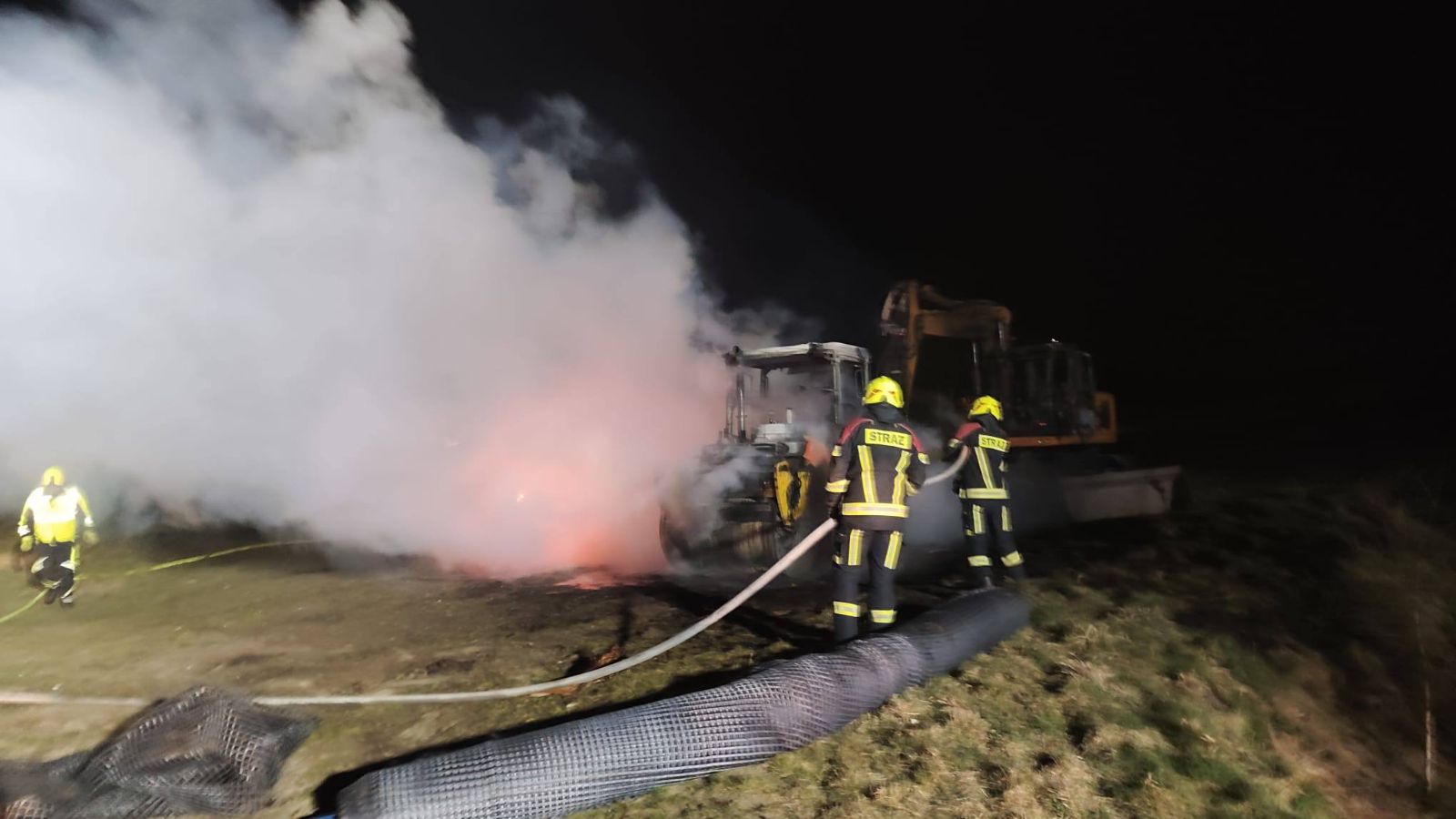 Pożar tuż przy budowie polskiej elektrowni jądrowej. Na miejscu straż i policja