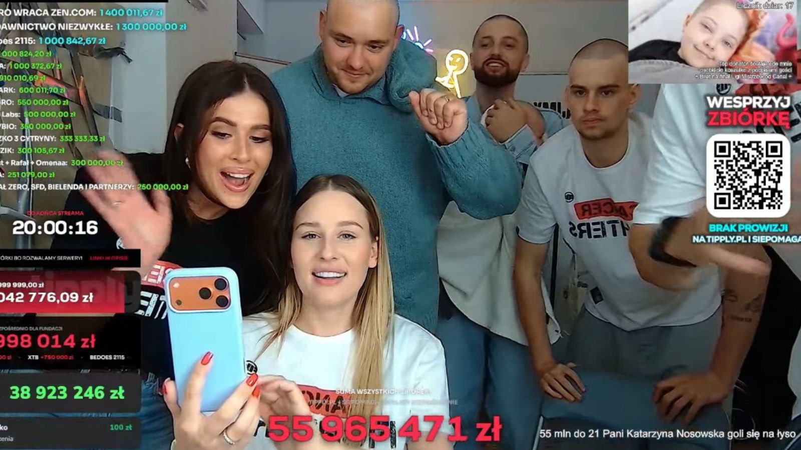 Influencer zebrał ponad 58 milionów w kilka dni. Cel jest szczytny, tyle wpłacały polskie gwiazdy
